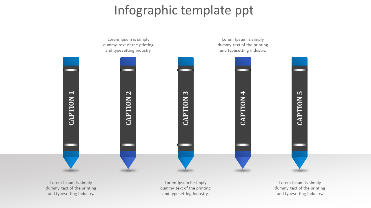 infographic template ppt-5-blue